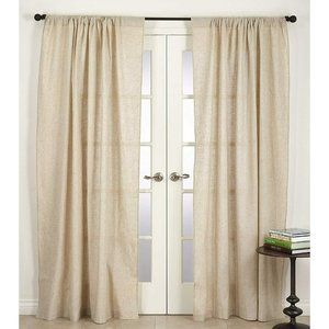 Saro Lifestyle Toscana Collection Classic Window Curtain 57" x 96" Natural NEW